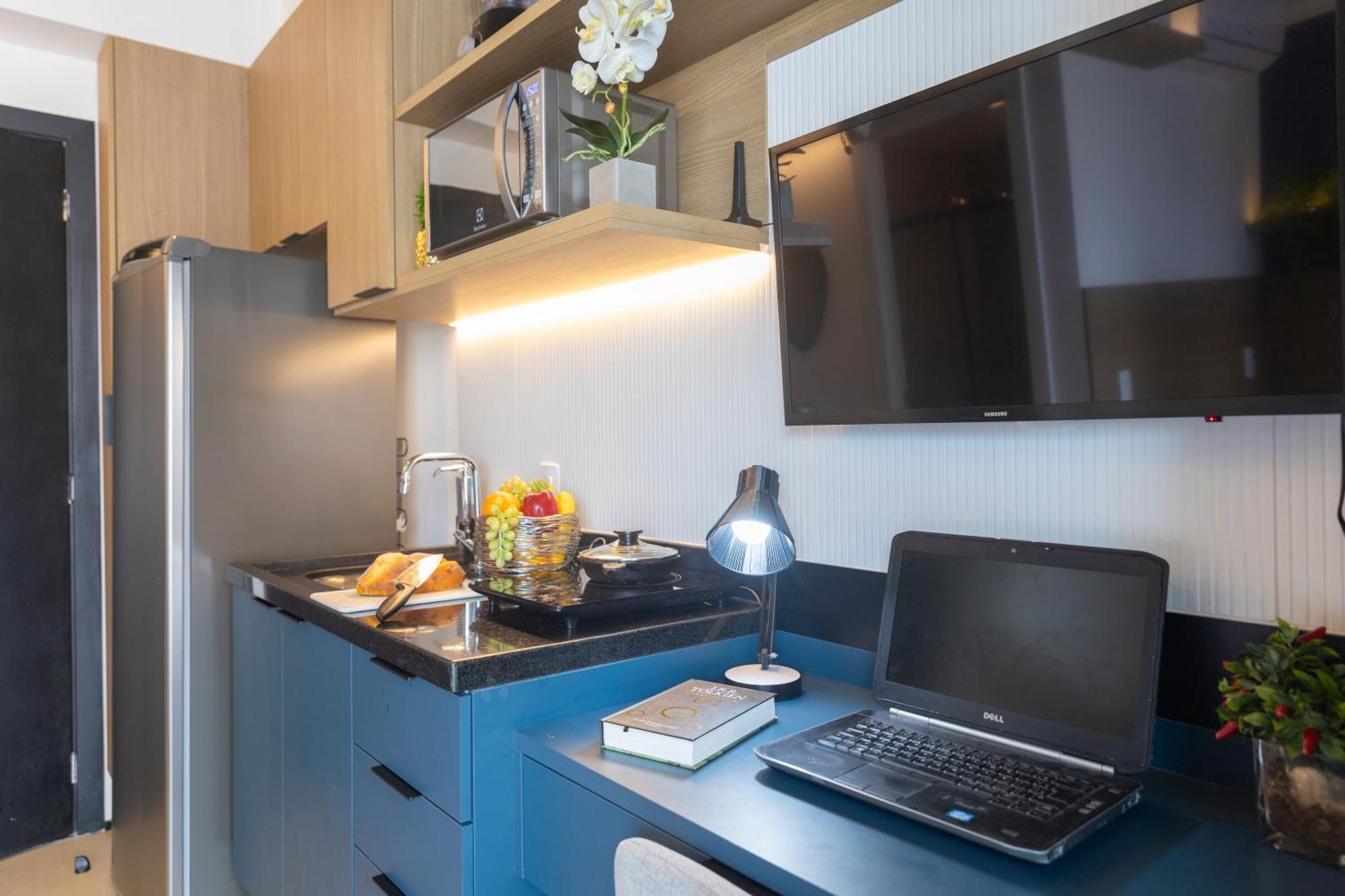 Estudios Com Ac E Varanda Na Bela Vista 公寓 *