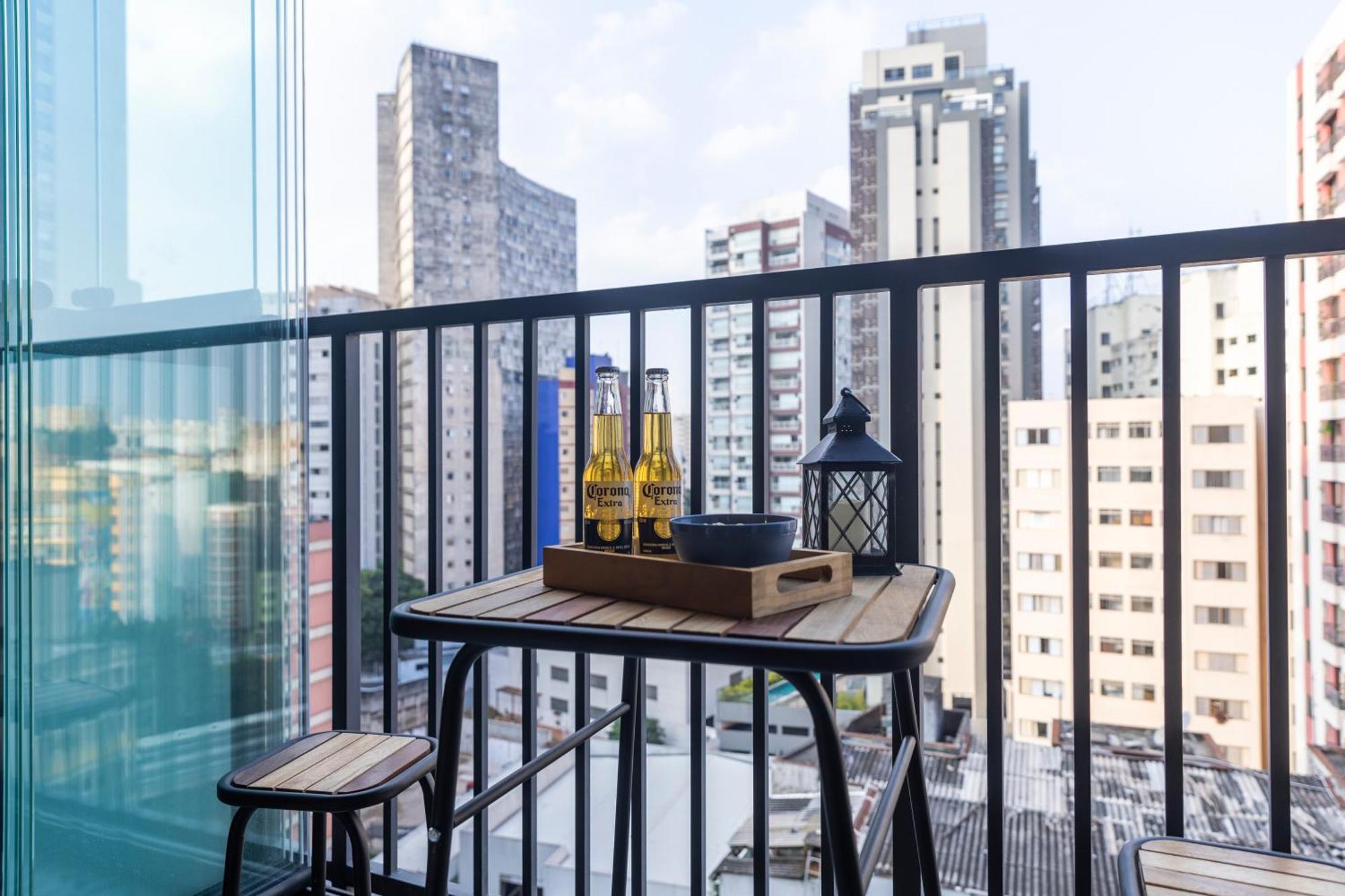 Estudios Com Ac E Varanda Na Bela Vista * 圣保罗